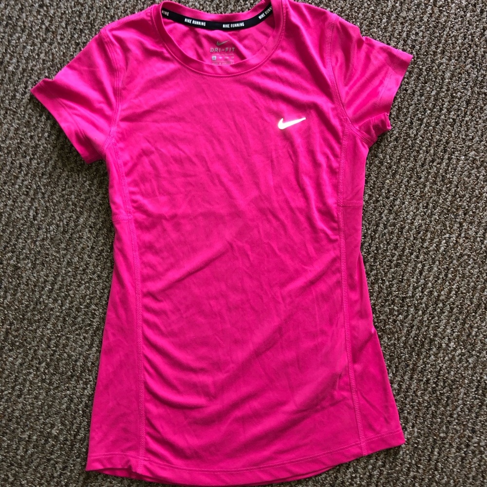 Pink Nike Miler Top
